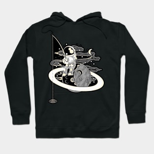 Astronaut Fishing • Funny And Cool Sci-Fi Cartoon Drawing Design Great For Any Occasion And For Everyone Hoodie